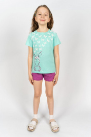 Комплект для девочки (футболка,шорты) 41106