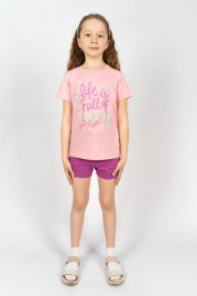 Комплект для девочки (футболка,шорты) 41107