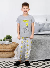 Пижама для мальчика "Лампочки-3"