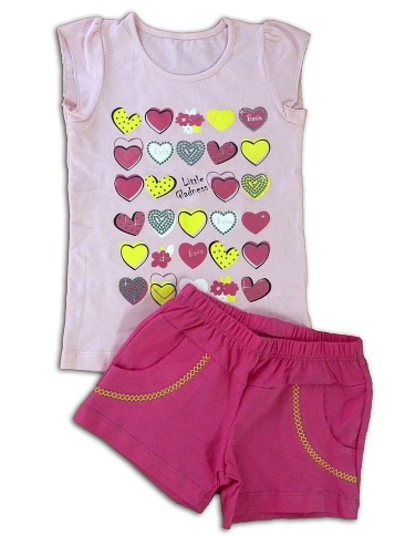 Комплект для девочки (блузка, шорты) Л208 фото 1