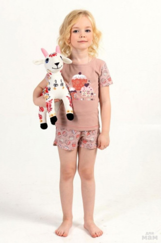 (Р-10%) Пижама для девочки MK2657 (Кексики) р.134 фото 1