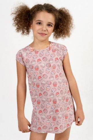 (Р-10%) Сорочка для девочки MK2666 (Кексики) р.92 фото 1