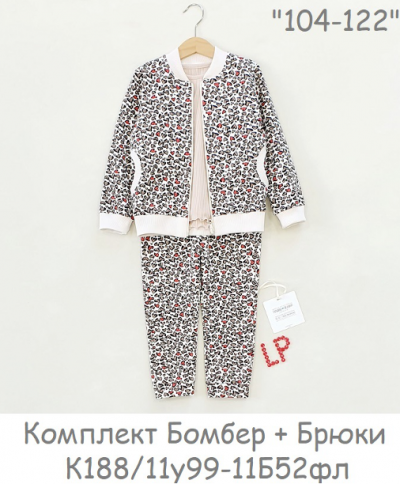 Комплект для девочки (джемпер, брюки) К188/11У99-11Б52фл фото 1